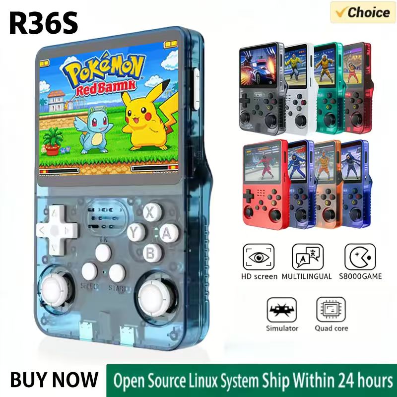 Retro Handheld Game Console R36S - R36S Handheld Game Console ARKOS Systeem