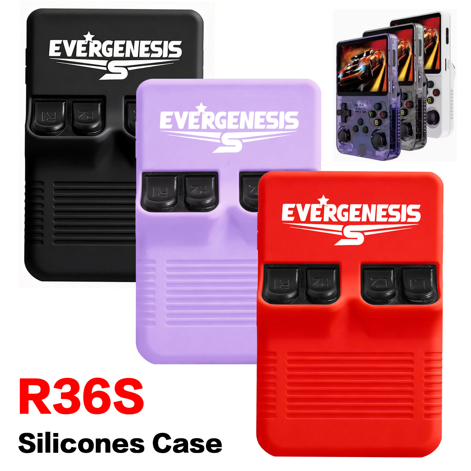 Retro Handheld Game Console R36S - R36S Siliconen Case Handheld Game Console