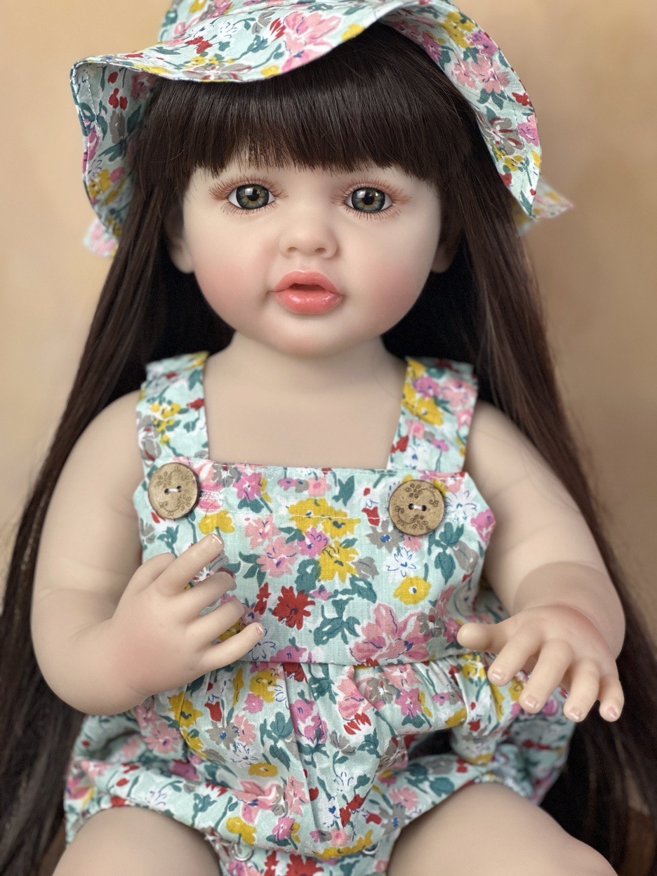 Reborn Baby Doll Silicone Realistic - 22 inch knuffelig full body siliconen