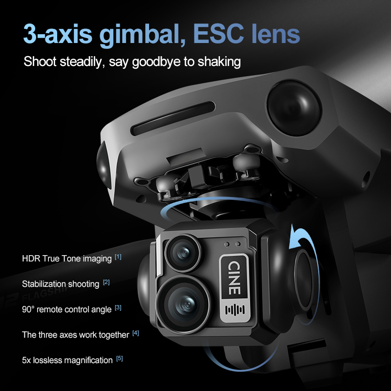 8K 3-assige Gimbal Brushless 7 - Fpv Brushless Rc Drone 4K recensie en prijs