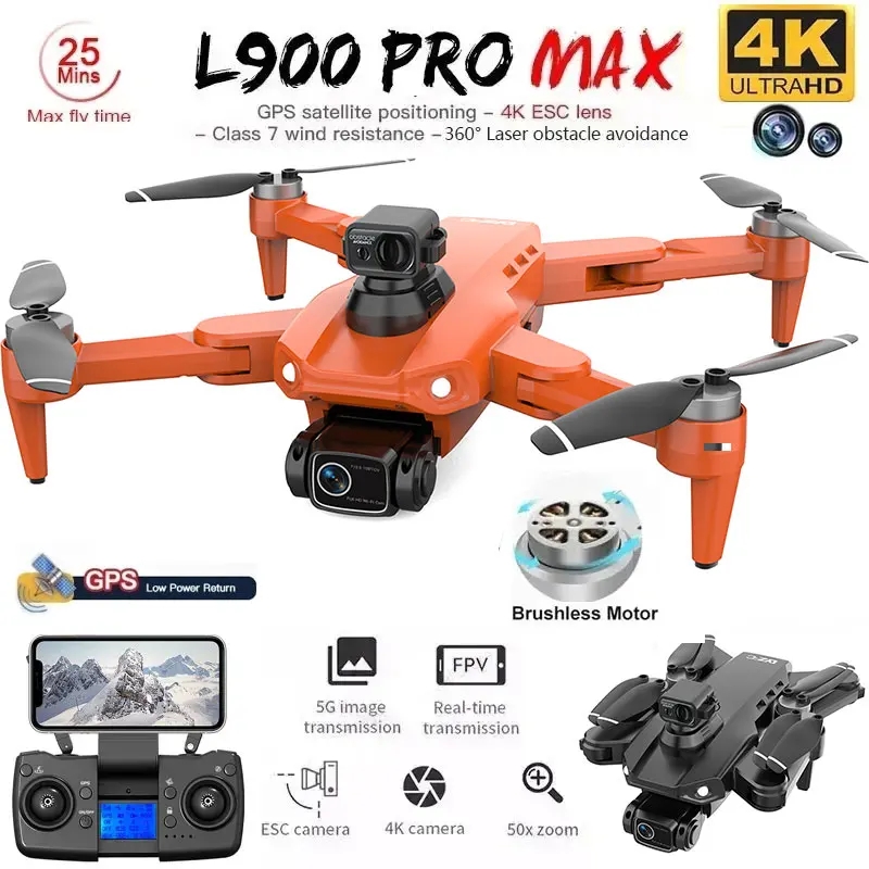 L900 Pro MAX GPS-drone 4K Prof - Fpv Brushless Rc Drone 4K recensie en prijs