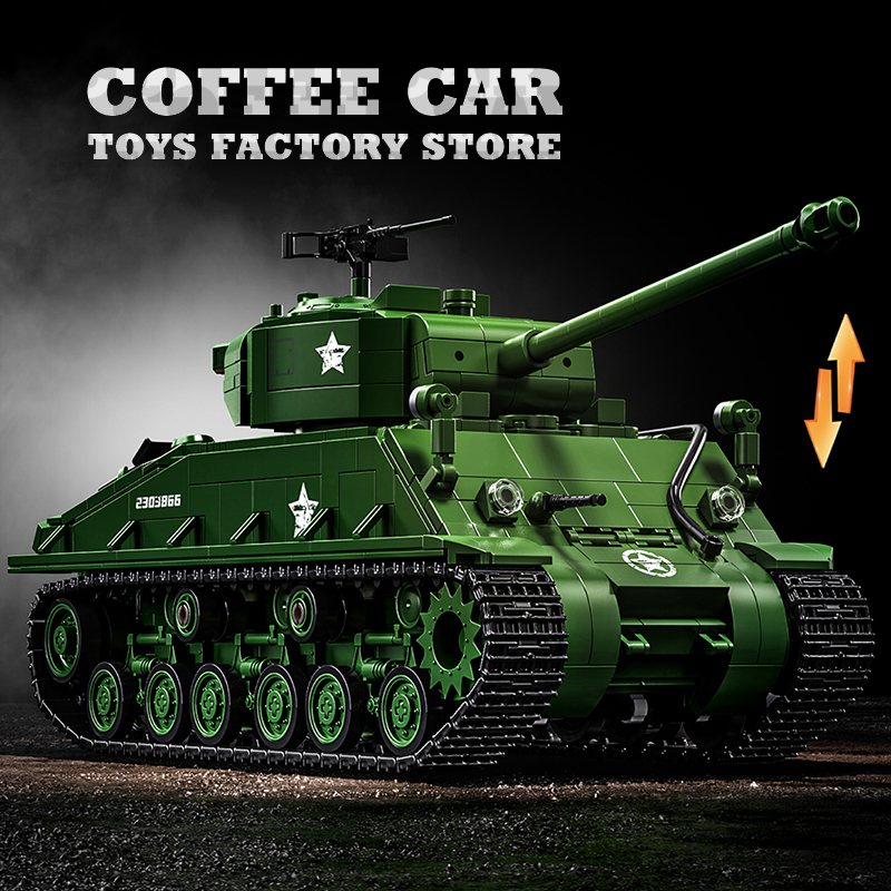US Army M4 Tank Bouwstenen Puz - Lego Compatible Military Tank recensie en prijs