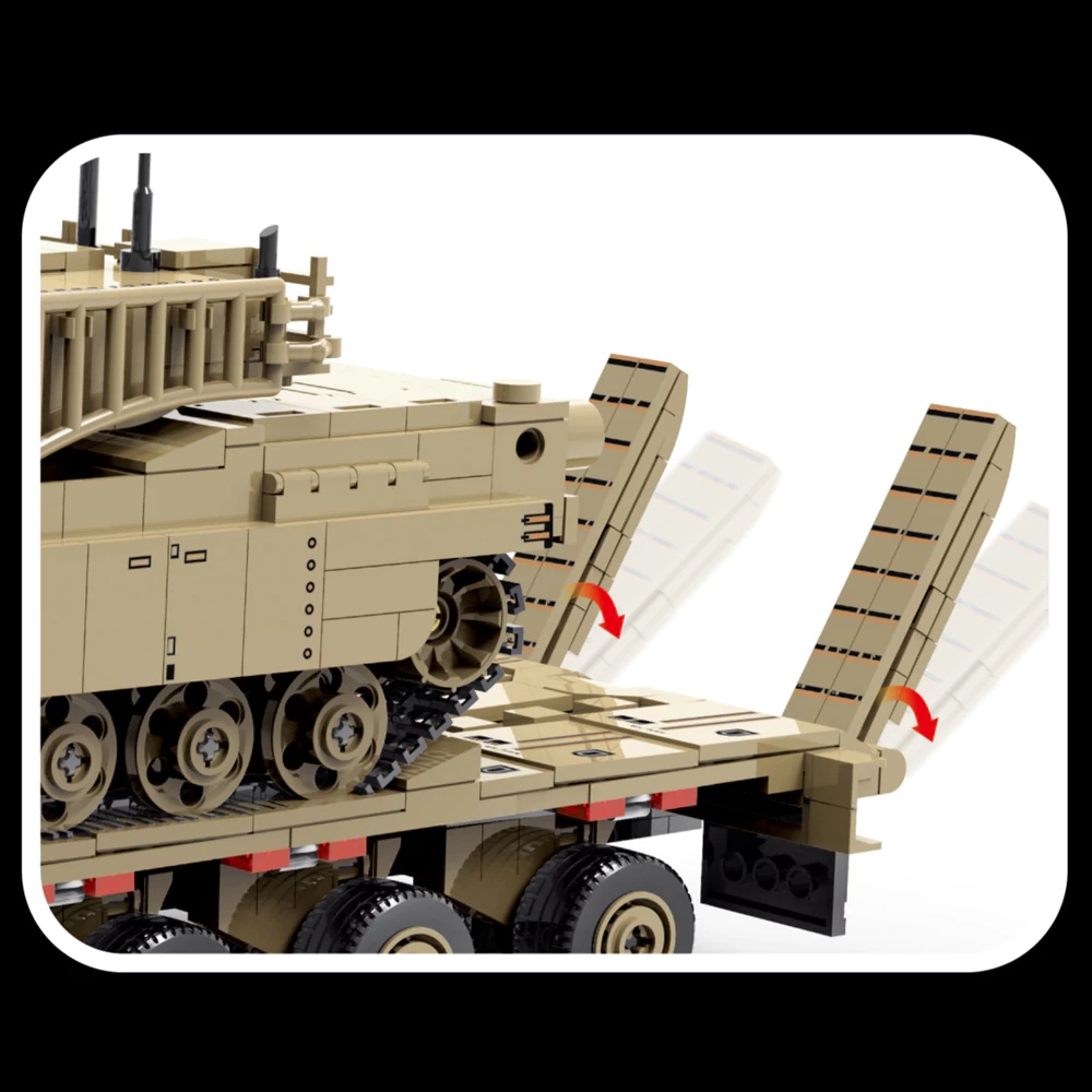 Militaire WOII M1070 Gepantser - Lego Compatible Military Tank recensie en prijs