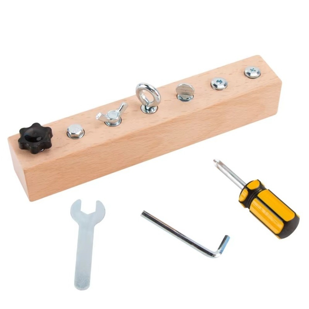 Nieuw draagbaar Montessori sch - Montessori Wooden Busy Board Toddler recensie en prijs