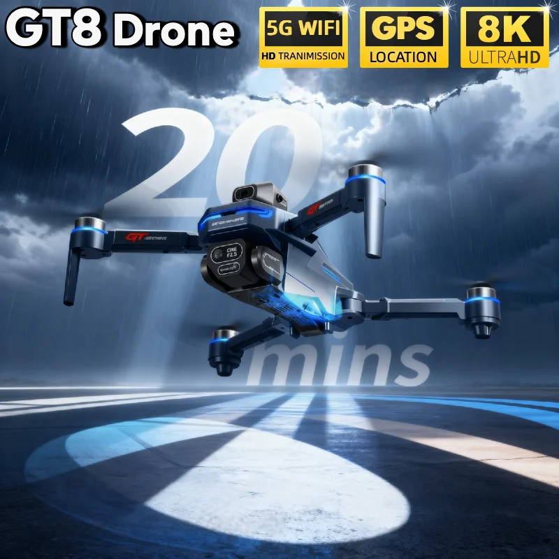 HOT Voor LSRC GT8 Drone 4K Pro - Fpv Brushless Rc Drone 4K recensie en prijs