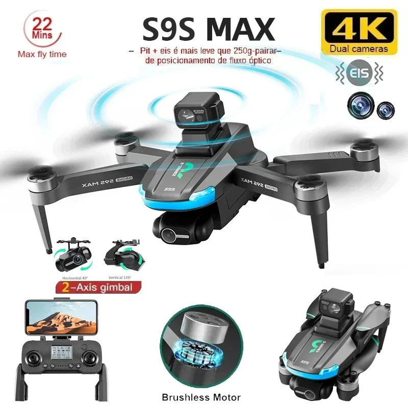NIEUWE S9S MAX MINI Drone 4K 2 - Fpv Brushless Rc Drone 4K recensie en prijs
