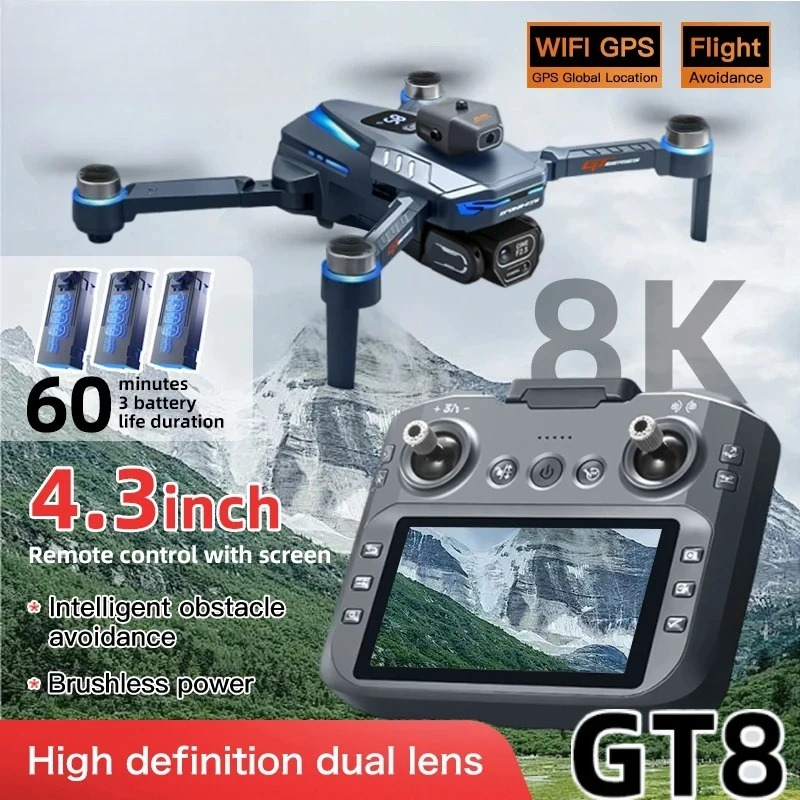 Originele GT8 Drone 8K Profess - Fpv Brushless Rc Drone 4K recensie en prijs
