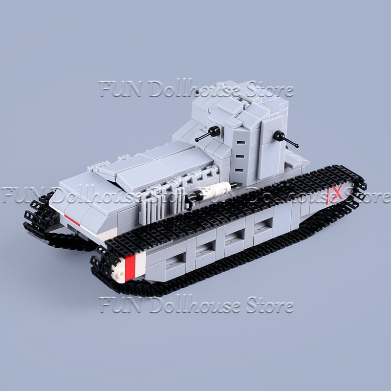 MOC WW1 Militaire Leger Soldaa - Lego Compatible Military Tank recensie en prijs