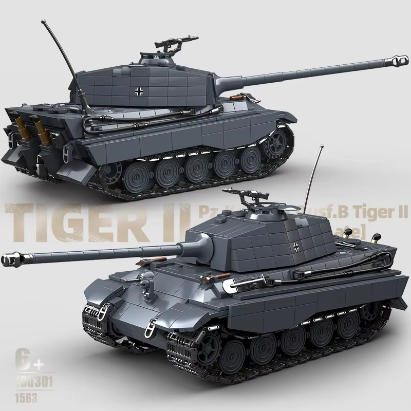 1939-1945 Militaire Z.KPFW VI  - Lego Compatible Military Tank recensie en prijs