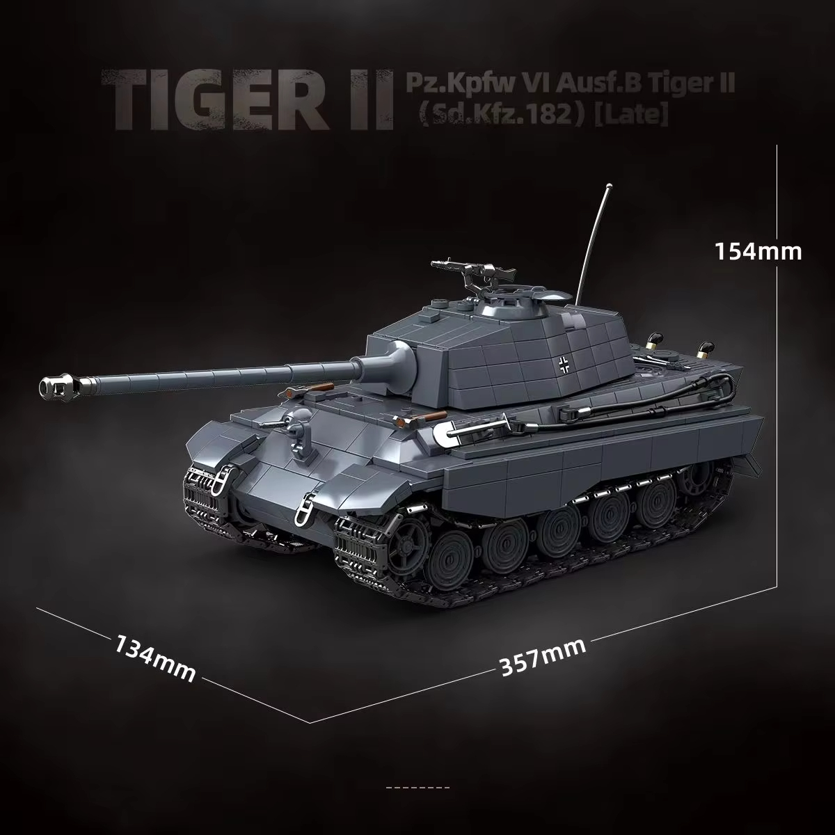 1939-1945 Militaire Z.KPFW VI  - Lego Compatible Military Tank recensie en prijs
