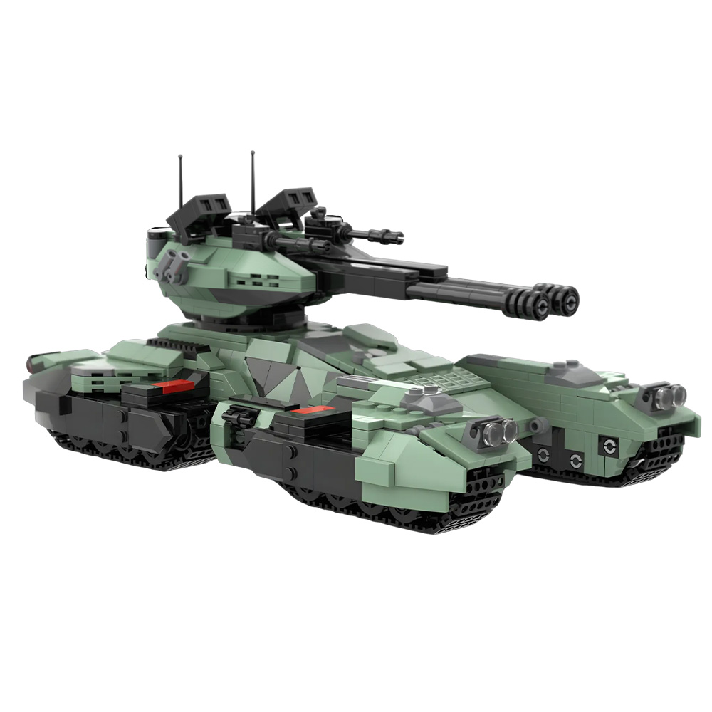 MOC UNSC Grizzly Tank Bouwsten - Lego Compatible Military Tank recensie en prijs