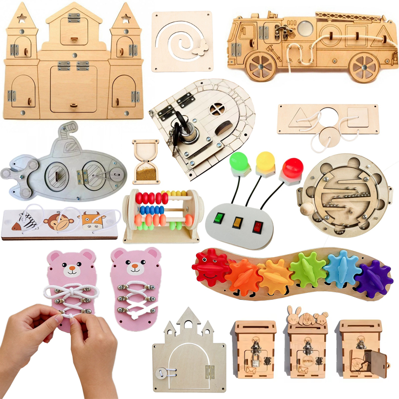 DIY Montessori Busy Board Hout - Montessori Wooden Busy Board Toddler recensie en prijs