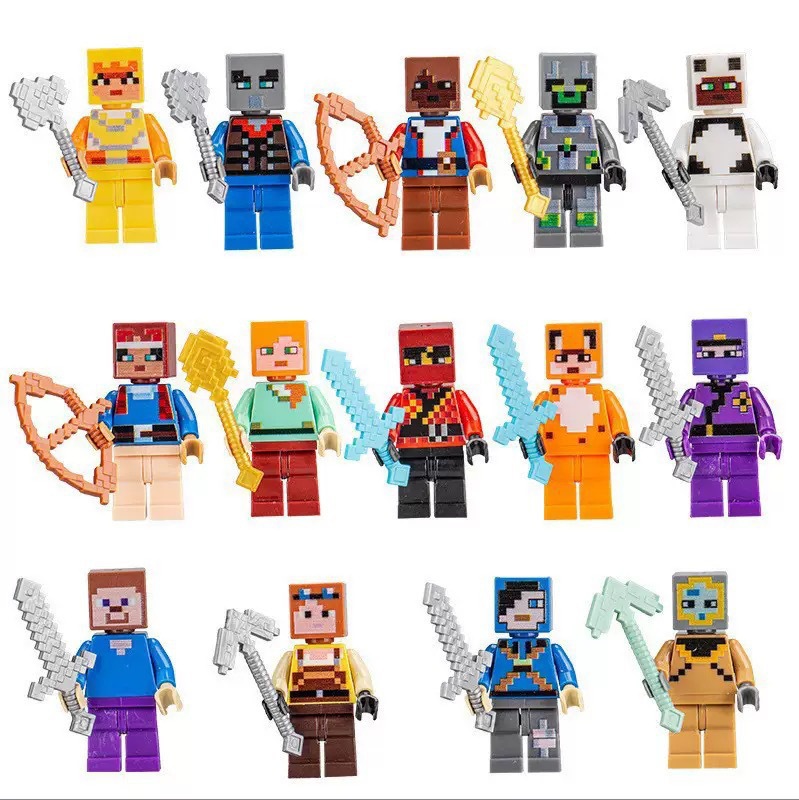 30/60 stuks Cartoon Minecraft  - Building Blocks recensie en prijs