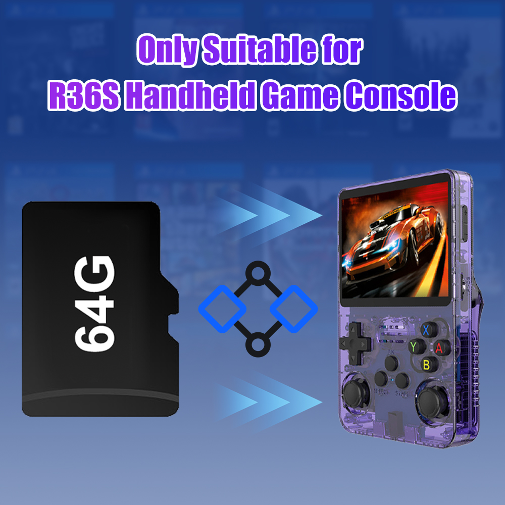 64G Game TF-kaart voor R36S Vi - Retro Handheld Game Console R36S recensie en prijs