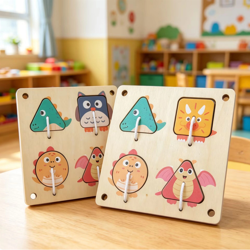 Montessori Houten Drukke Bord  - Montessori Wooden Busy Board Toddler recensie en prijs