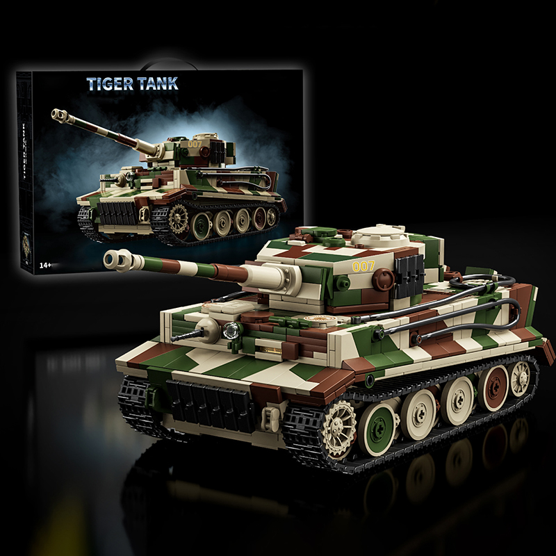 1:28 Duitse Tiger Tank bouwste - Lego Compatible Military Tank recensie en prijs