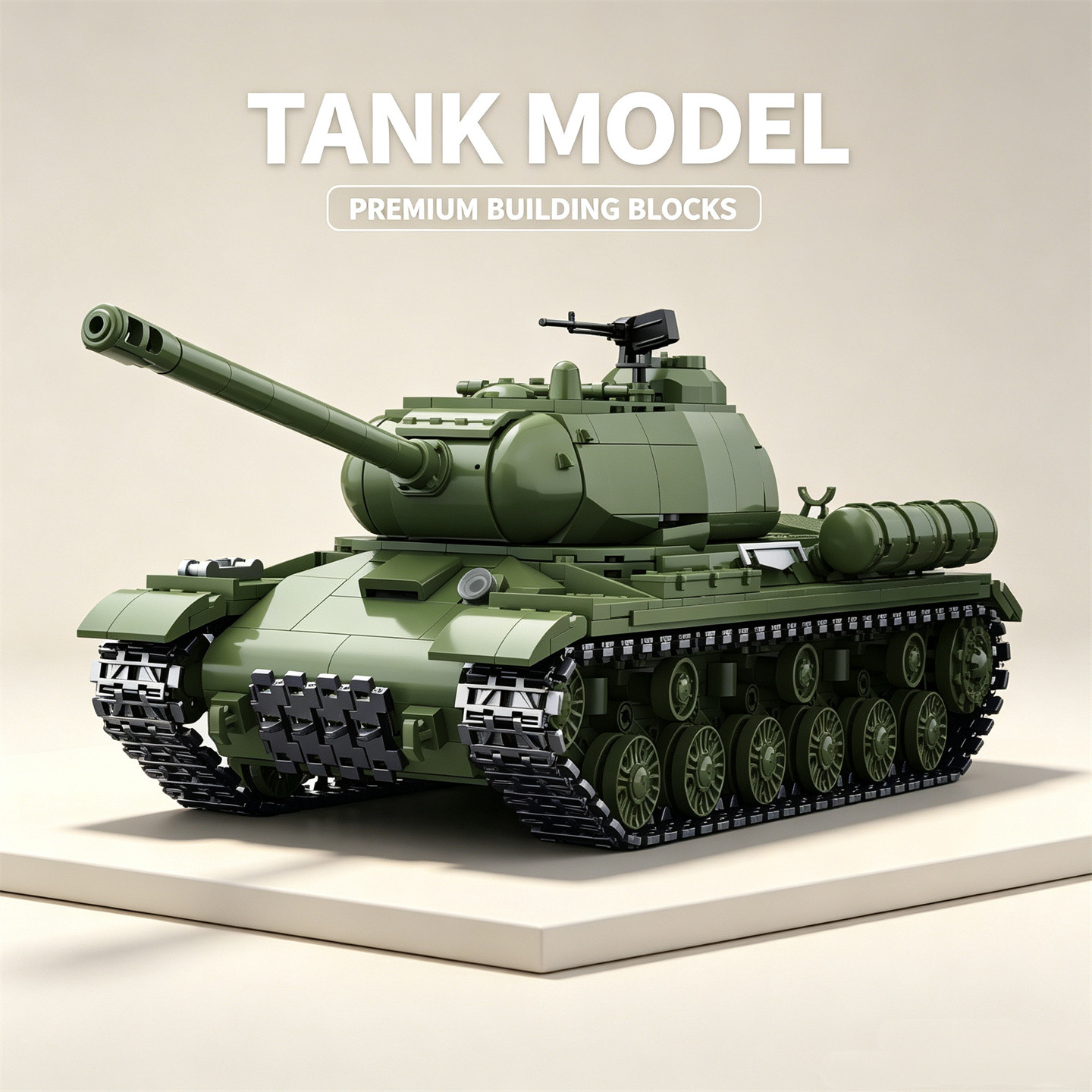 Militair Sovjet-tankmodel—IS-2 - Lego Compatible Military Tank recensie en prijs