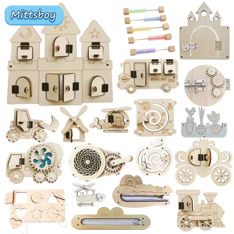 Montessori Drukbord DIY Houten - Montessori Wooden Busy Board Toddler recensie en prijs
