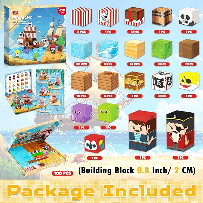 Magnetische blokken - 100 stuk - Magnetic Building Tiles Set 100Pcs recensie en prijs